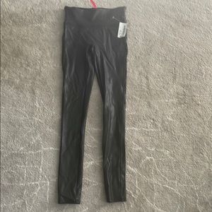 Spanks faux leather leggings xs